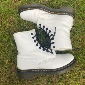 White Doc Martens size 6